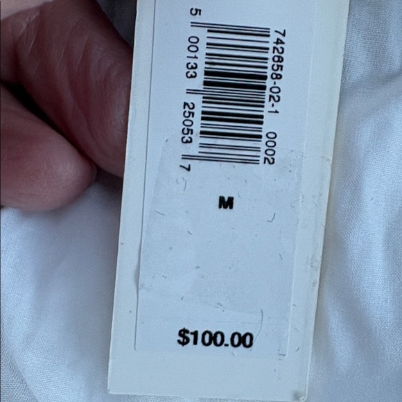 NWT Banana Republic Cotton Poplin Cinched Waist White Top Size Medium - Picture 4 of 8